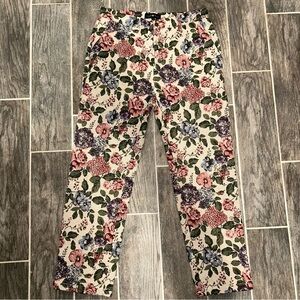 Teddy Fresh Tapestry Trousers Mens 34x30 Floral Design Hipster Streetwear NWOT